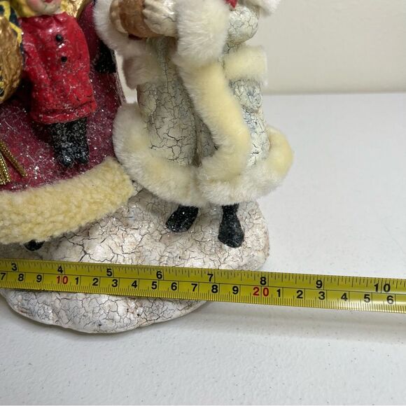 Cracker Barrel Original Christmas Collection Santa Girl Crackled Sparkly 13.5 In - Picture 14 of 16